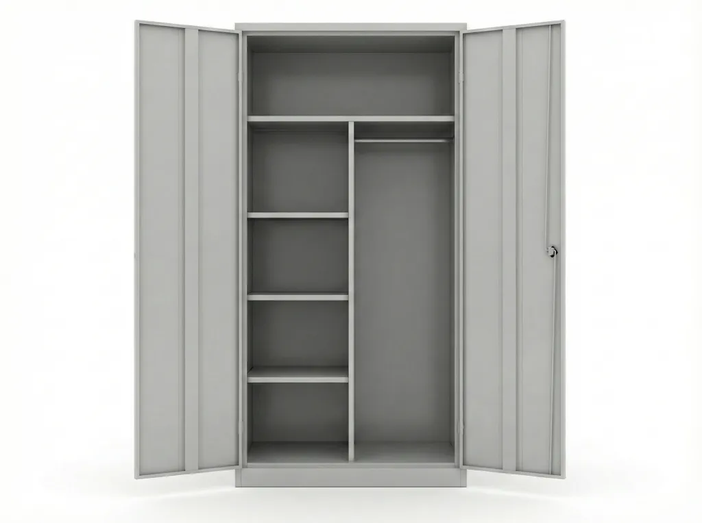 Saç Kapaklı Temizlik Dolabı